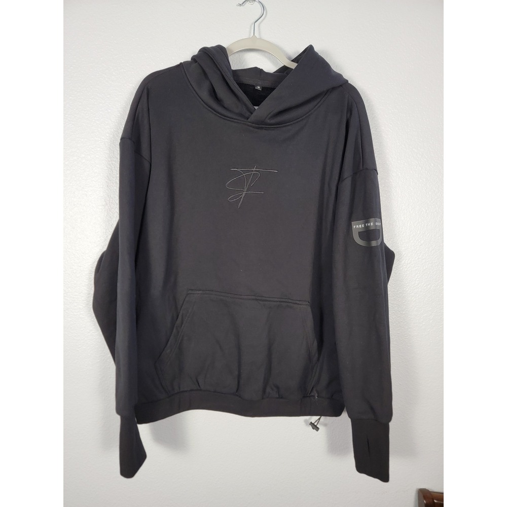 Free The Sheep Eden Hoodie Mens Black Sweatshirt M Streetwear Cozy Soft